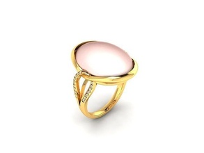 Solitär Hochzeit Engagement Ring Diamant Schmuck Mode druckbar engagem Gold Braut Ringe Silber Sterling cad 3d print model - Mito3D