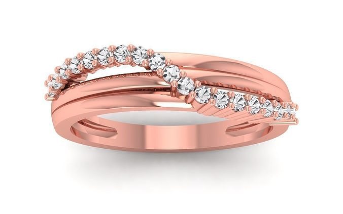 solitario Boda compromiso anillo joyería joya anillos mujer abultar diamante diamantes oro Moda 3D print model - Mito3D