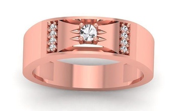 solitaire mariage engagement bague bijoux anneaux femme masse diamant fiançailles or mode femmes 3d print model - Mito3D