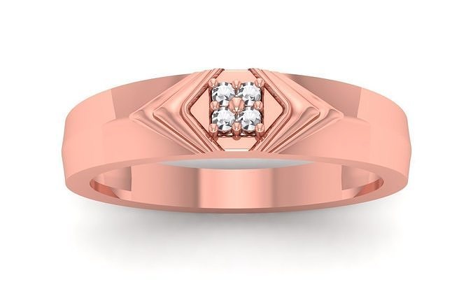 solitaire mariage engagement bague bijoux anneaux femme diamant fiançailles or mode femmes 3D print model - Mito3D