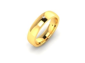 solitaire mariage engagement bague diamant bijoux mariée or tiffany platine anneaux argent imprimable gemme sterling brillant mode 3d print model - Mito3D
