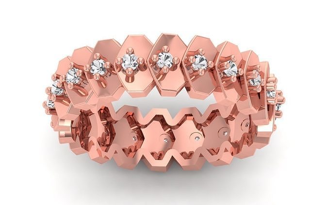 solitaire mariage engagement bague bijoux anneaux femme fiançailles diamant or mode femmes 3D print model - Mito3D
