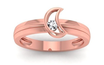 solitario Boda compromiso anillo joyería joya anillos mujer diamantes oro Moda diamante 3d print model - Mito3D