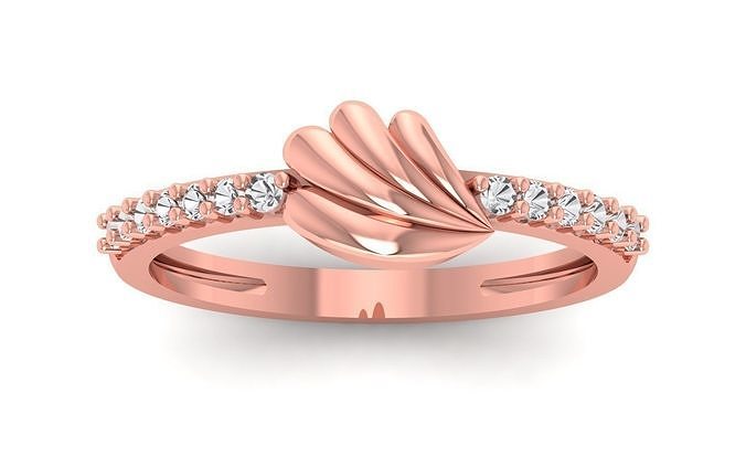 Solitär Hochzeit Engagement Ring Schmuck Ringe Frauenring Verlobungsring Diamant Solitärring Gold Mode Frauen 3D print model - Mito3D