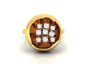 solitario Boda compromiso anillo anillos libra esterlina imprimible diamante platino brillante joyería plata joya delicado ligero oro blanco 3d print model - Mito3D
