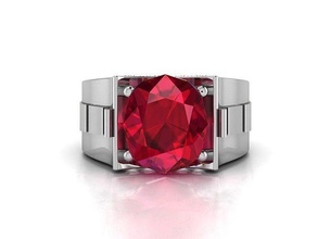 solitaire mariage engagement bague platine brillant précieux gemme luxe chrome argent imprimable bijou accessoire bijoux diamant anneaux 3d print model - Mito3D