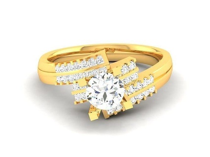 solitario nozze fidanzamento squillare cuore unico 3d modello 3dprint gioielleria diamante argento anelli uniti d'america canada europa asia delicato calcolo messico 3d print model - Mito3D