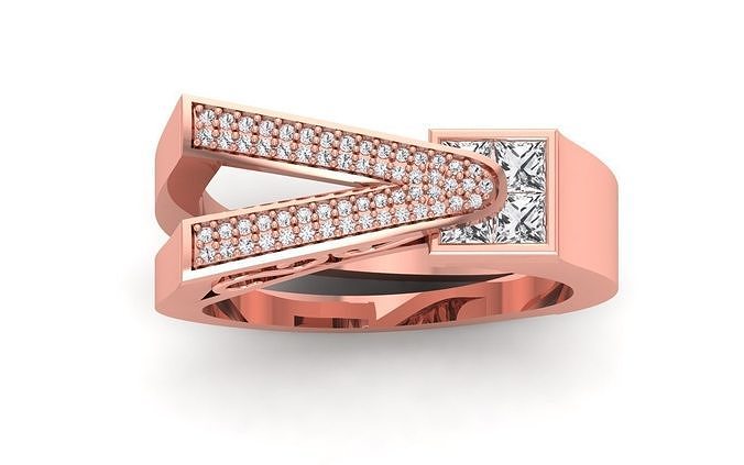 solitario nozze Fidanzamento squillare gioielleria gruppo musicale womenring diamante anelli collezione donne stampabile prezioso 3D print model - Mito3D