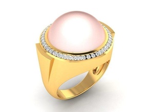 solitário casamento noivado opala pedra anel joalheria ouro prata imprimível diamante jóia jóias gema moda argolas brilhante esterlina engagem 3d print model - Mito3D