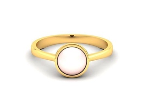 solitario Boda compromiso anillo joyería joya banda mujer oro diamante Moda anillos abultar colección 3d print model - Mito3D