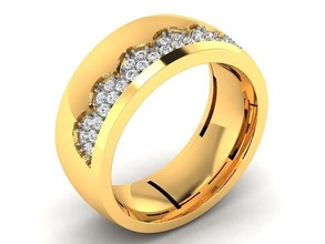 solitario Boda compromiso anillo joya oro joyería plata libra esterlina Moda belleza imprimible diamante canalla zafiro anillos 3d print model - Mito3D