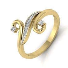 solitario Boda compromiso anillo 360 anillos diamante platino joyería joya soltero animación tri estrella 3d print model - Mito3D
