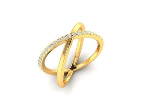 Solitaire düğün nişan yüzük 360 görünüm yüzükler mücevher yazdırılabilir elmas gümüş altın takı sterlin beyaz parlak platin 3d print model - Mito3D