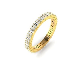 solitário Casamento noivado anel 360 Visão argolas esterlina imprimível diamante platina brilhante jóia jóias joalheria ouro masculino noivo homens prata 3d print model - Mito3D