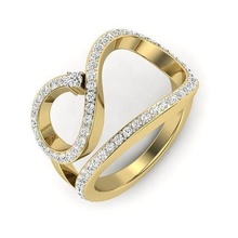 solitario Boda compromiso anillo 360 joyería joya diamante libra esterlina brillante platino imprimible oro Moda belleza anillos plata 3d print model - Mito3D