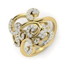 solitaire mariage engagement bague 360 vue anneaux sterling imprimable diamant platine brillant bijoux argent blanc or chrome 3d print model - Mito3D