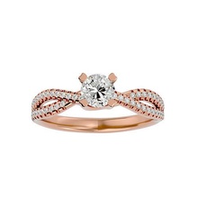 solitaire wedding engagement ring 360 view animation rings jewellery jewelry diamond band printable gold platinum fashion 3d print model - Mito3D