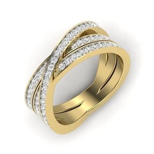 solitaire mariage engagement bague 3dm rendre ensemble bande Hommes 3d modèles pt3d anneaux femmes gothique argent imprimable diamant bijoux or 3d print model - Mito3D