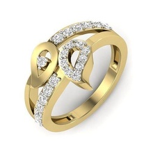 solitario Boda compromiso anillo 3dm joyería joya banda oro diamante anillos abultar colección mujer hombres Pareja silueta contorno imprimible 3d print model - Mito3D