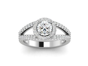 solitario Boda compromiso anillo 3dm stl obj fbx detalles joyería regalo hermoso corazón Clásico diamantes mujer joya anillos 3ds oro alto 3d print model - Mito3D
