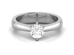 solitario Boda compromiso anillo 3dm stl obj fbx detalles banda abultar colección diamante oro aureola joyería joya anillos mujer 3d print model - Mito3D