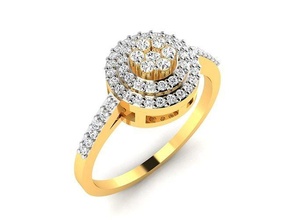 solitaire mariage engagement bague 3dm stl obj fbx rendre détails gemme bijoux imprimable platine diamant argent anneaux bijou or sterling brillant 3d print model - Mito3D