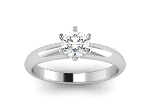 solitaire wedding engagement ring 3dm stl obj fbx render details jewelry fashion accessories gold diamond woman women design rings 3d print model - Mito3D