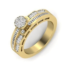 Solitär Hochzeit Engagement Ring 3dm stl Ringe Schmuck Animation Diamant Band druckbar Gold Platin Mode Silber Juwel Sterling 3d print model - Mito3D