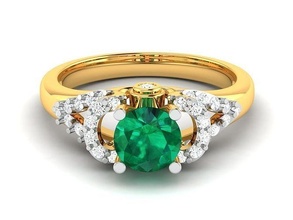 solitaire mariage engagement femmes bande bague anneaux bijoux or gemme argent brillant diamant sterling platine 3d print model - Mito3D