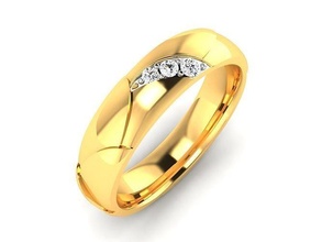 solitär hochzeit engagement frauen band ring schmuck frauenring wertvoll gold druckbar diamant mode ringe bulk sammlung 3d print model - Mito3D
