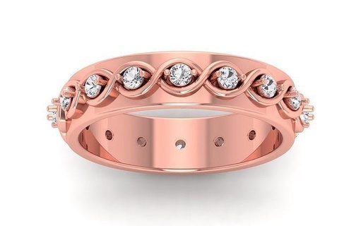solitaire mariage engagement femmes bande anneaux bijoux bague femme diamant masse collection imprimable 3d print model - Mito3D