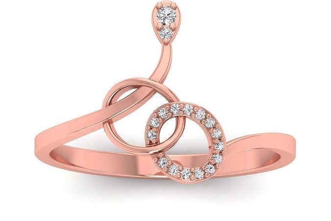 solitario nozze Fidanzamento donne luce peso anelli gioielleria squillare gruppo musicale womenring oro diamante moda massa collezione 3D print model - Mito3D