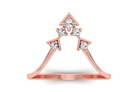 solitario Boda compromiso mujer ligero peso anillos libra esterlina imprimible diamante anillo platino brillante joya joyería plata delicado oro blanco 3d print model - Mito3D