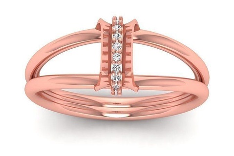 Solitaire düğün nişan KADIN ışık ağırlık yüzükler sterlin yazdırılabilir elmas yüzük platin parlak mücevher gümüş takı narin altın beyaz 3d print model - Mito3D