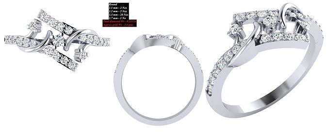 solitario nozze Fidanzamento donne squillare anelli diamante anello fidanzamento gioielleria fede oro nuziale womenring anniversario promettere San Valentino proposta cocktail fiore 3D print model - Mito3D