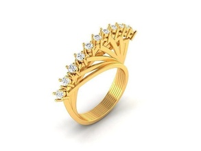 solitario nozze fidanzamento donne squillare gioielleria diamante sterlina brillante platino stampabile oro gioiello moda bellezza gemma anelli 3d print model - Mito3D