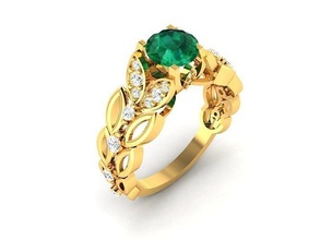 solitär hochzeit engagement frauen ring schmuck gold silber diamant juwel mode anhänger halskette ringe armband vintag engagem 3d print model - Mito3D