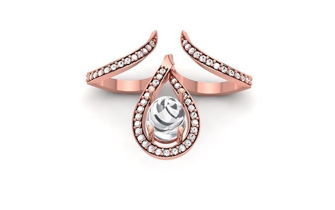 solitaire mariage engagement femmes bague bijoux bande femme anneaux masse collection diamant imprimable précieux 3D print model - Mito3D