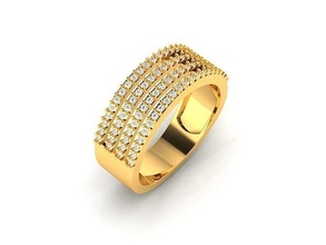 solitaire mariage engagement femmes bague anneaux gemme bijou bijoux imprimable diamant argent or sterling blanc brillant platine Taille 3d print model - Mito3D
