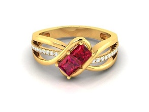 solitaire mariage engagement femmes bague bijoux imprimable platine diamant gemme argent brillant or vêtements droplight beauté bracelet anneaux 3d print model - Mito3D