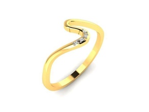 solitário Casamento noivado mulheres anel personalizadas joalheria platina prata diamante 3dm moda argolas gema brilhante imprimível esterlina ouro 3d print model - Mito3D