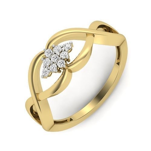 Solitär Hochzeit Engagement Frauen Ring Schmuck Band Frauenring wertvoll Gold druckbar Diamant Mode Ringe Bulk Sammlung 3D print model - Mito3D
