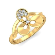 Solitaire düğün nişan KADIN yüzük takı altın elmas Kadın tasarım yüzükler 3d print model - Mito3D