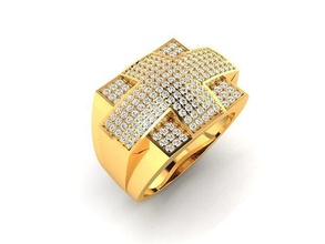 solitario Boda compromiso mujer anillo banda joya joyería imprimible diamante plata oro libra esterlina blanco brillante platino anillos lujo precioso 3d print model - Mito3D