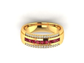 solitaire mariage engagement femmes bague anneaux bijou bijoux diamant imprimable or lumière poids minimaliste wt argent Beau geek 3d print model - Mito3D