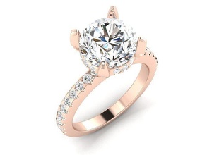 solitario nozze fidanzamento donne squillare 3dm 12 render stl gioielleria gruppo musicale womenring prezioso oro stampabile diamante moda anelli massa collezione 3d print model - Mito3D