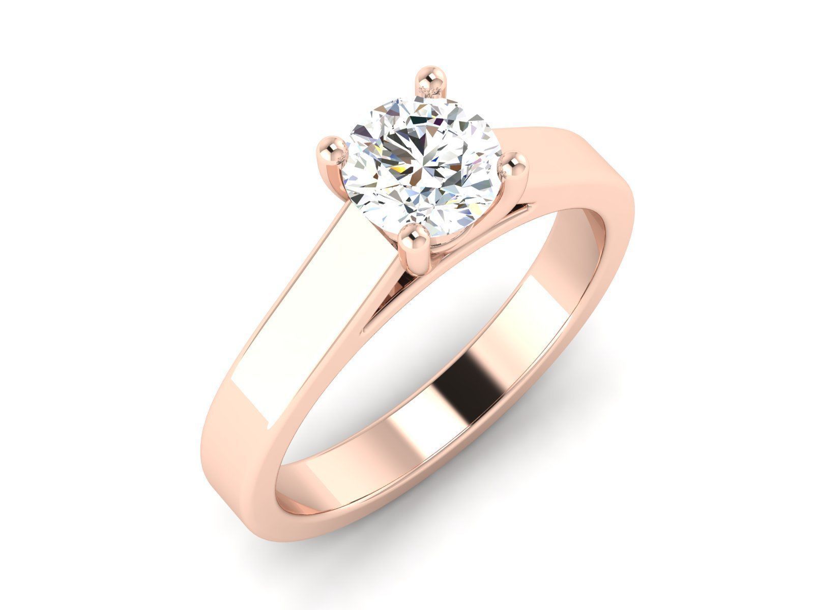 solitario nozze Fidanzamento donne squillare 3dm 12 render stl gioielleria gruppo musicale womenring prezioso oro stampabile diamante moda anelli massa collezione 3D print model - Mito3D