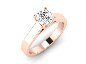 solitário Casamento noivado mulheres anel 3dm 12 render stl joalheria banda feminino precioso ouro imprimível diamante moda argolas massa coleção 3d print model - Mito3D