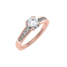 solitaire mariage engagement femmes bague 3dm rendre bijoux bande femme précieux or imprimable diamant mode anneaux masse collection 3d print model - Mito3D
