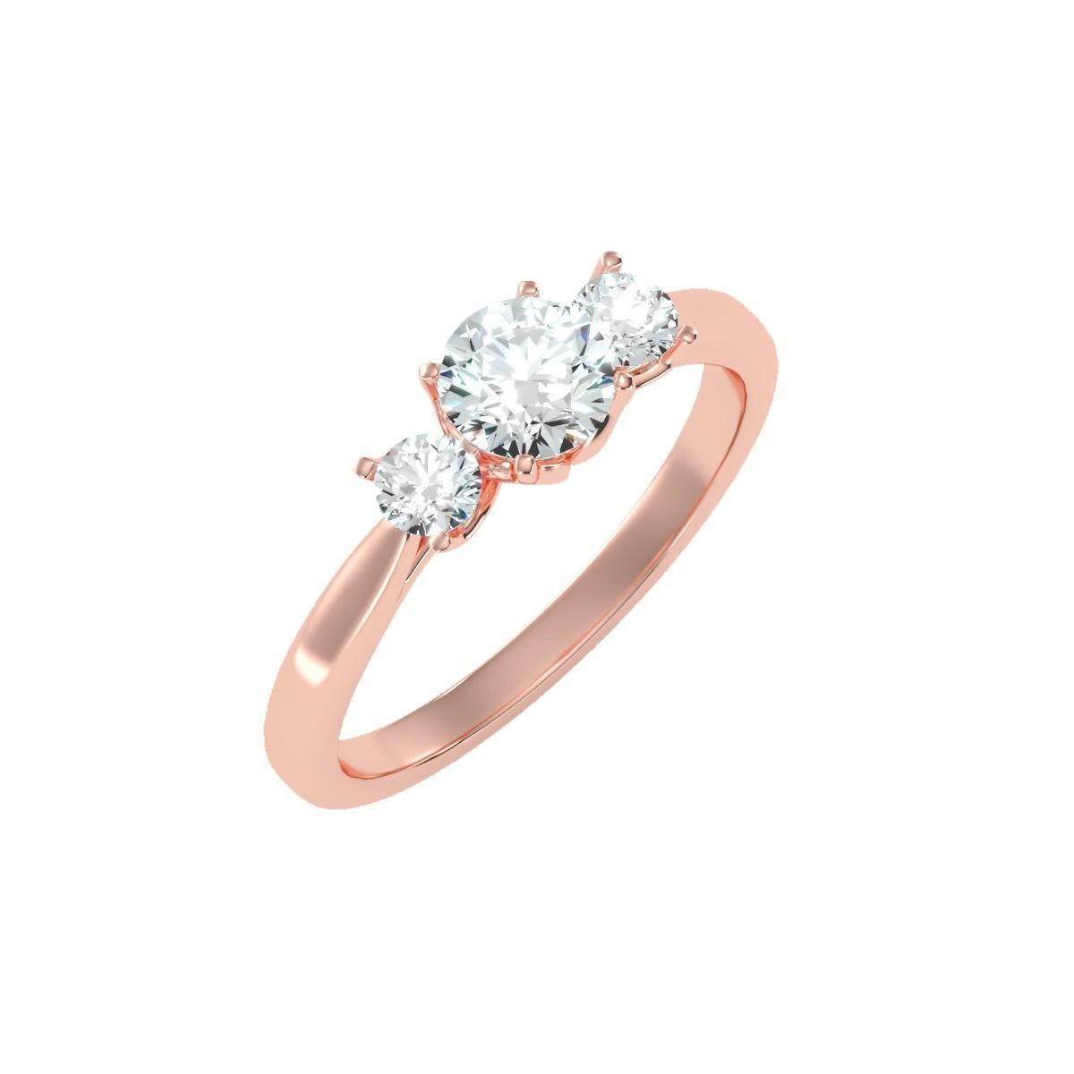 solitario Boda compromiso mujer anillo 3dm joyería joya banda precioso oro imprimible diamante Moda anillos abultar colección 3D print model - Mito3D